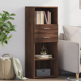 vidaXL Hoge kast 45x42,5x124 cm bewerkt hout wit