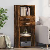 vidaXL Hoge kast 50x42,5x124 cm bewerkt hout wit