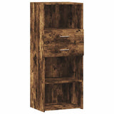 vidaXL Hoge kast 50x42,5x124 cm bewerkt hout wit