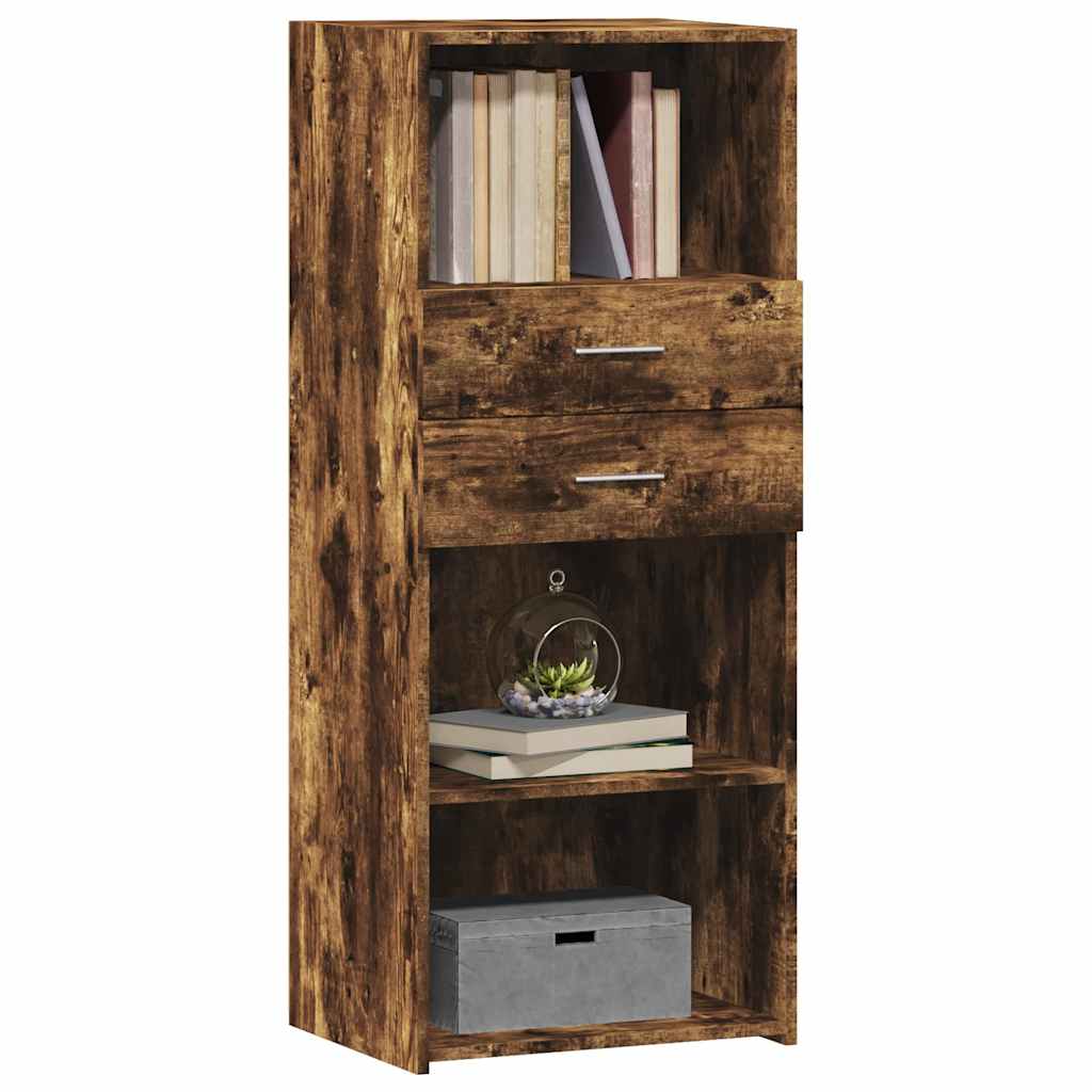 vidaXL Hoge kast 50x42,5x124 cm bewerkt hout wit