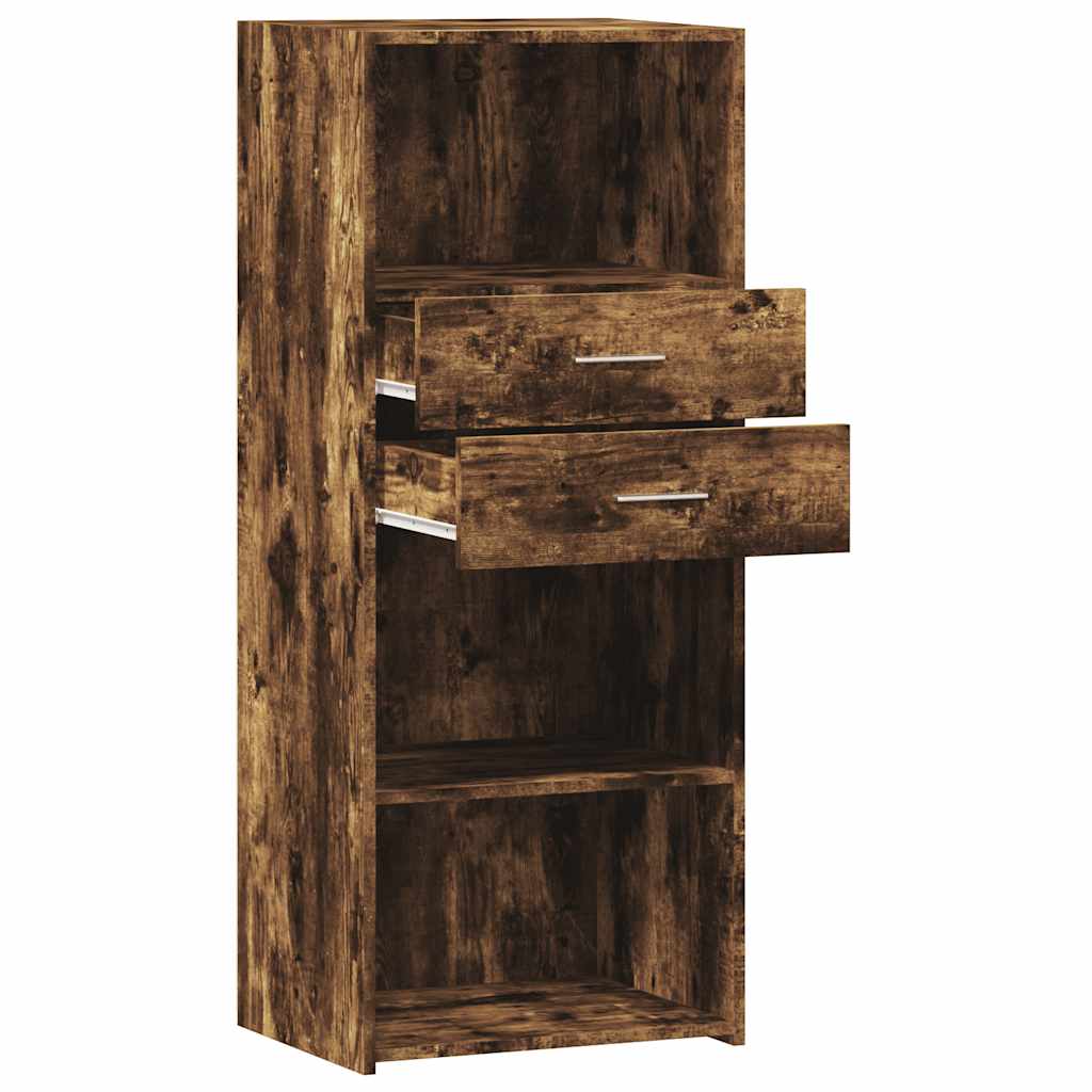 vidaXL Hoge kast 50x42,5x124 cm bewerkt hout wit