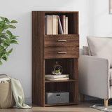 vidaXL Hoge kast 50x42,5x124 cm bewerkt hout wit