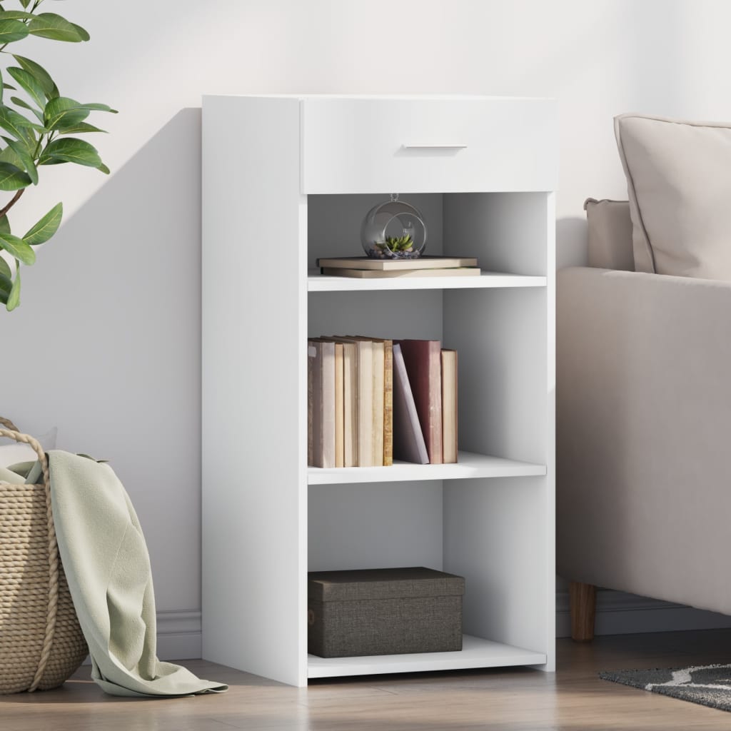 vidaXL Sideboard 45x42.5x93 cm engineered wood white