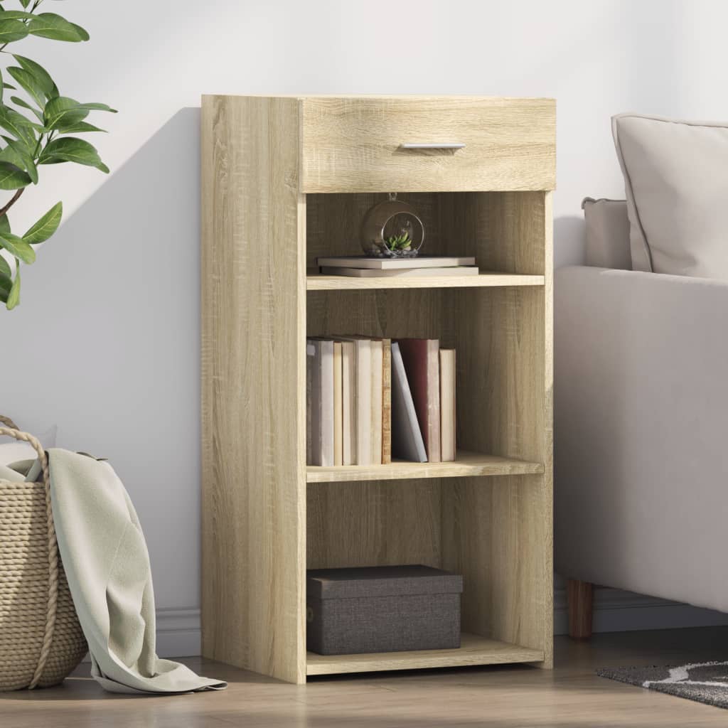 vidaXL Sideboard 45x42.5x93 cm engineered wood white