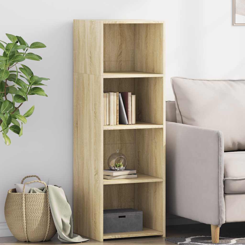 vidaXL Hoge kast 40x41x124 cm bewerkt hout zwart