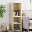 vidaXL Hoge kast 40x41x124 cm bewerkt hout zwart