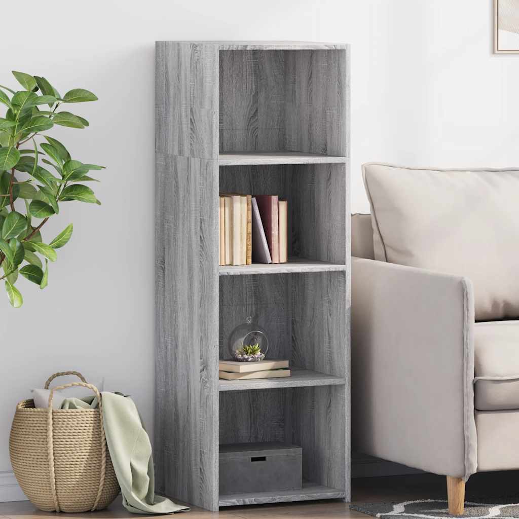 vidaXL Hoge kast 40x41x124 cm bewerkt hout zwart