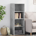 vidaXL Hoge kast 45x41x124 cm bewerkt hout zwart
