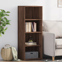vidaXL Hoge kast 45x41x124 cm bewerkt hout zwart