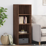 vidaXL Hoge kast 45x41x124 cm bewerkt hout zwart