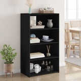 vidaXL Hoge kast 70x41x124 cm bewerkt hout wit