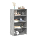 vidaXL Hoge kast 70x41x124 cm bewerkt hout wit