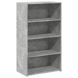 vidaXL Hoge kast 70x41x124 cm bewerkt hout wit