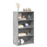 vidaXL Hoge kast 70x41x124 cm bewerkt hout wit