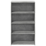 vidaXL Hoge kast 70x41x124 cm bewerkt hout wit