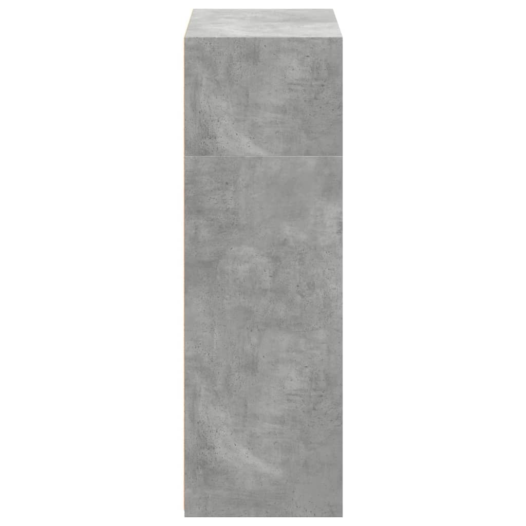 vidaXL Hoge kast 70x41x124 cm bewerkt hout wit