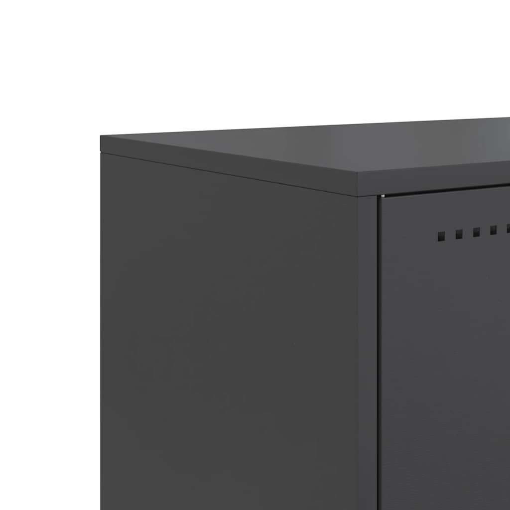 vidaXL TV cabinet 68.5x39x60.5 cm steel anthracite