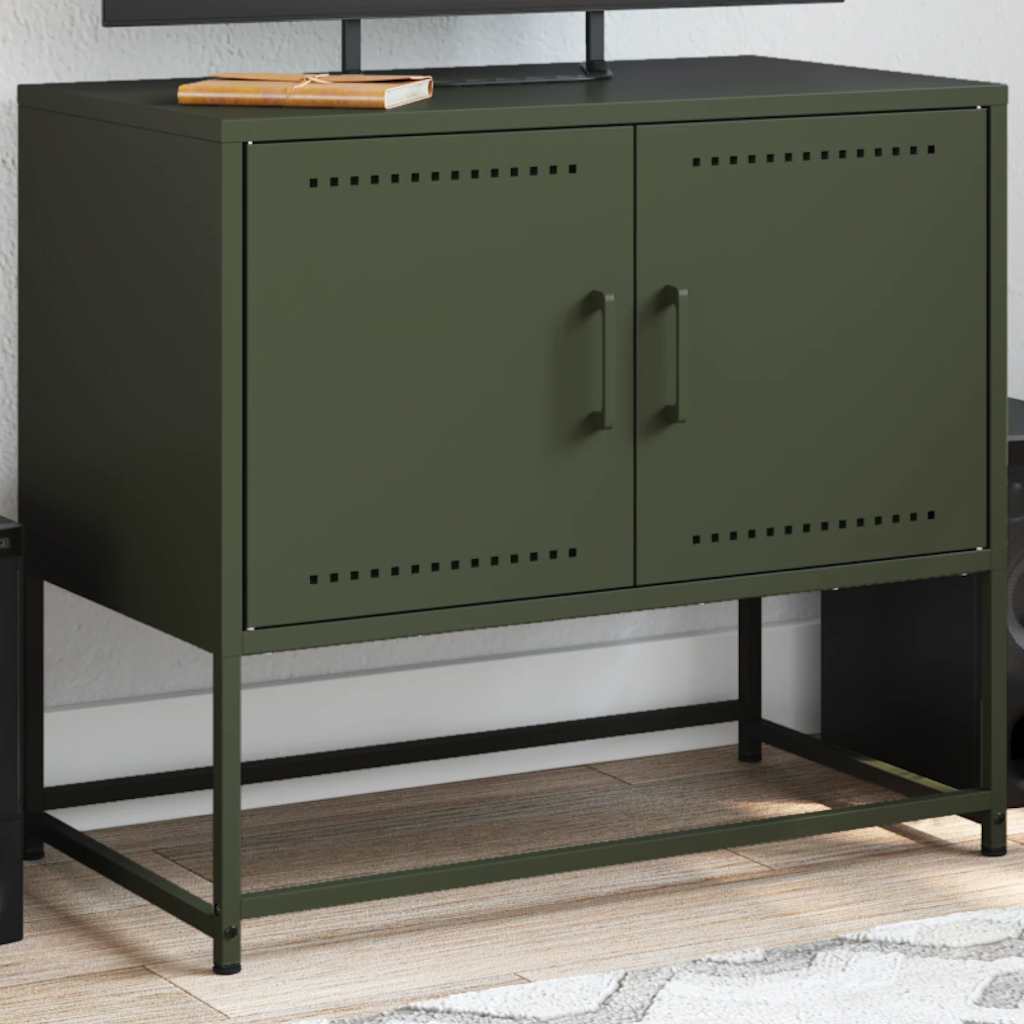 vidaXL TV cabinet 68.5x39x60.5 cm steel anthracite