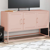 vidaXL Tv-meubel 100,5x39x60,5 cm staal zwart