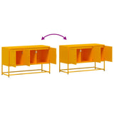 vidaXL Tv-meubel 100,5x39x60,5 cm staal zwart