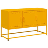 vidaXL Tv-meubel 100,5x39x60,5 cm staal zwart
