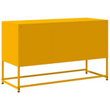 vidaXL Tv-meubel 100,5x39x60,5 cm staal zwart