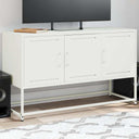 vidaXL Tv-meubel 100,5x39x60,5 cm staal zwart