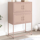 vidaXL Dressoir 68,5x38,5x107 cm staal zwart