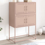 vidaXL Dressoir 68,5x38,5x107 cm staal zwart