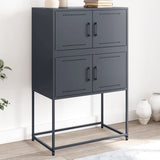 vidaXL Dressoir 68,5x38,5x107 cm staal zwart