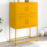 vidaXL Dressoir 68,5x38,5x107 cm staal zwart
