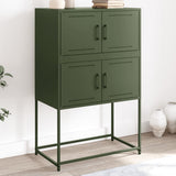 vidaXL Dressoir 68,5x38,5x107 cm staal zwart
