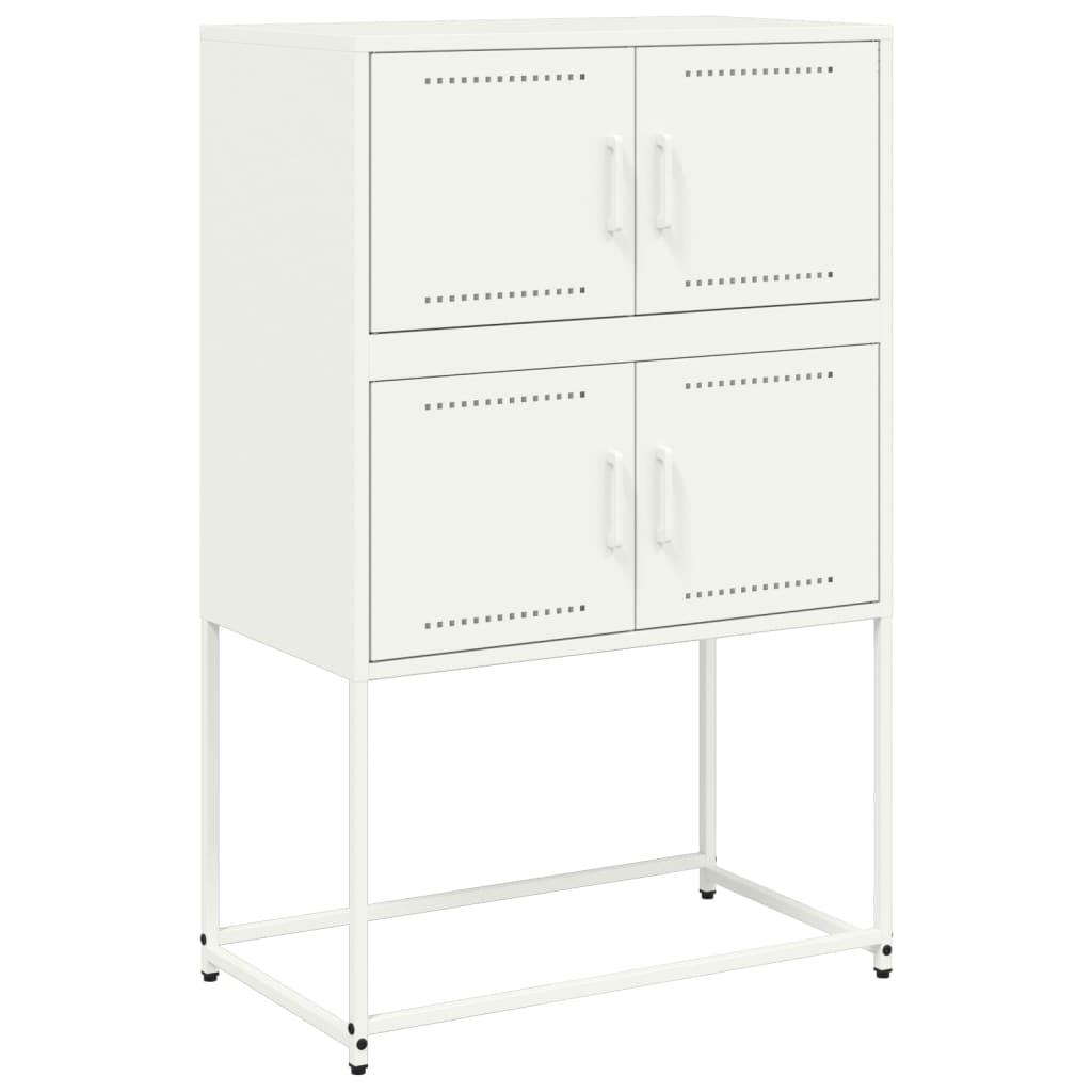 vidaXL Dressoir 68,5x38,5x107 cm staal zwart