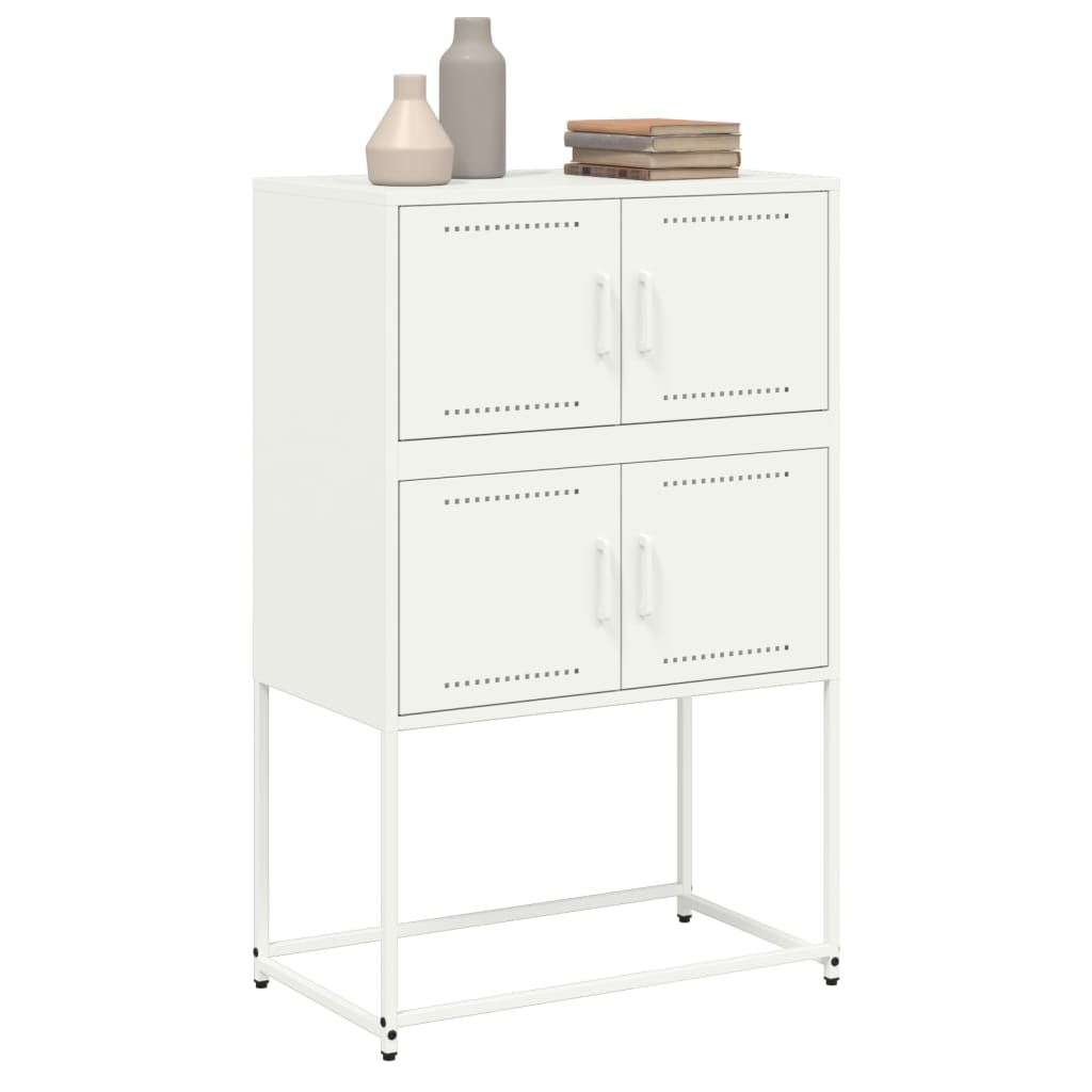 vidaXL Dressoir 68,5x38,5x107 cm staal zwart