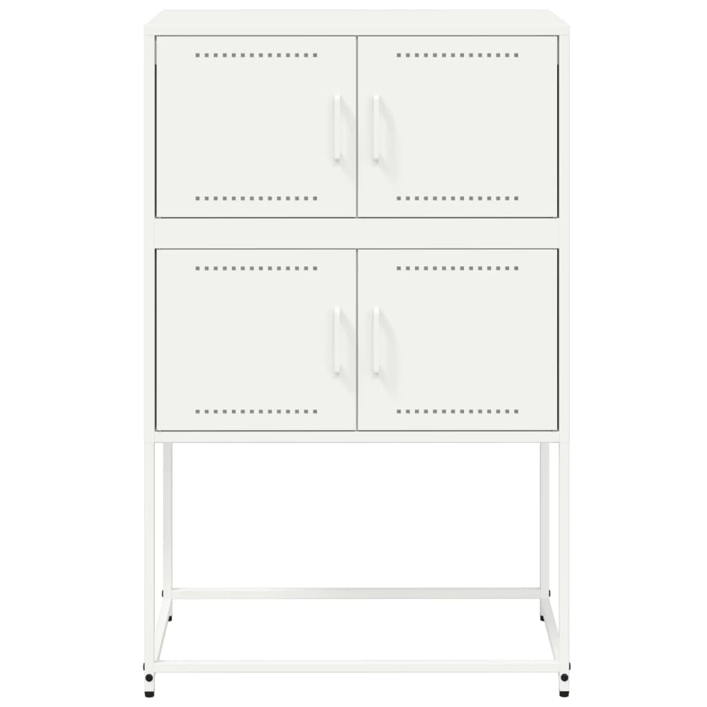 vidaXL Dressoir 68,5x38,5x107 cm staal zwart