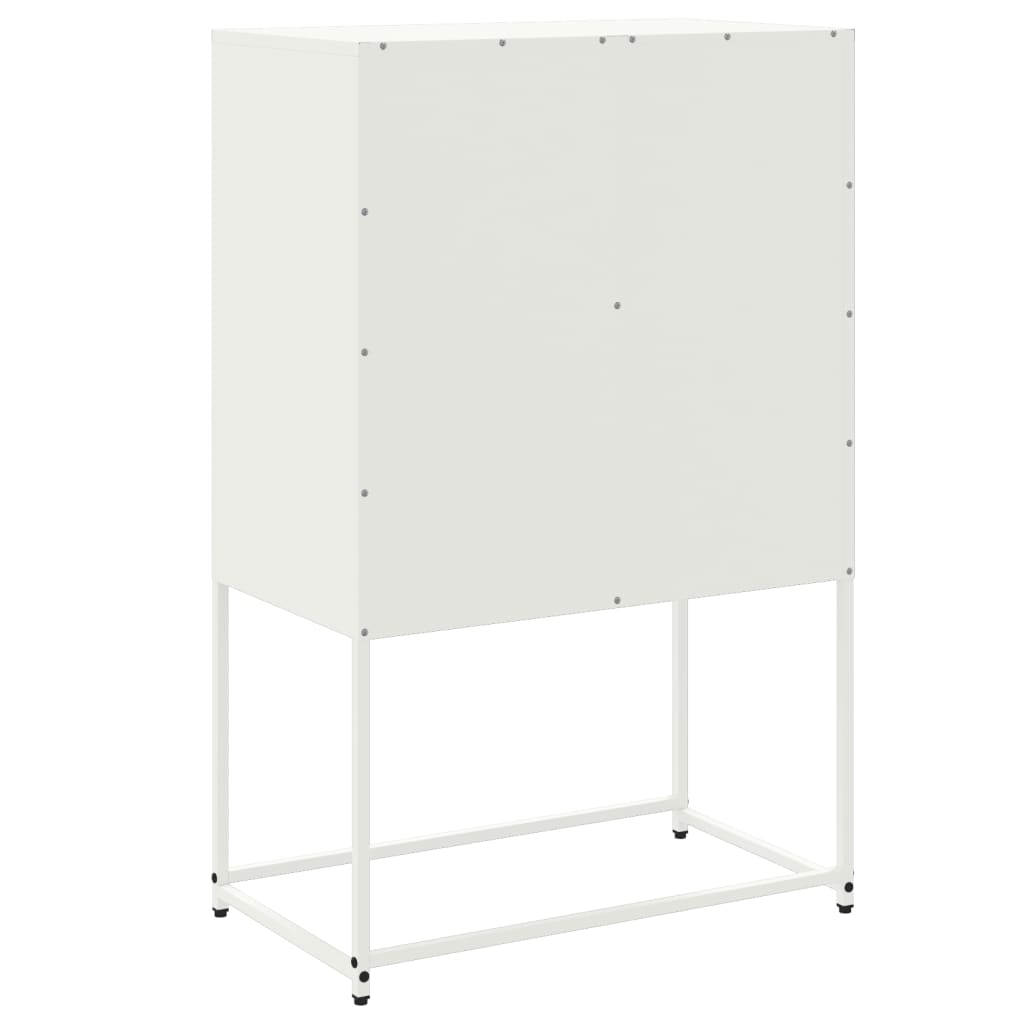 vidaXL Dressoir 68,5x38,5x107 cm staal zwart