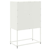 vidaXL Dressoir 68,5x38,5x107 cm staal zwart