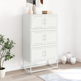 vidaXL Dressoir 68,5x38,5x123,5 cm staal zwart