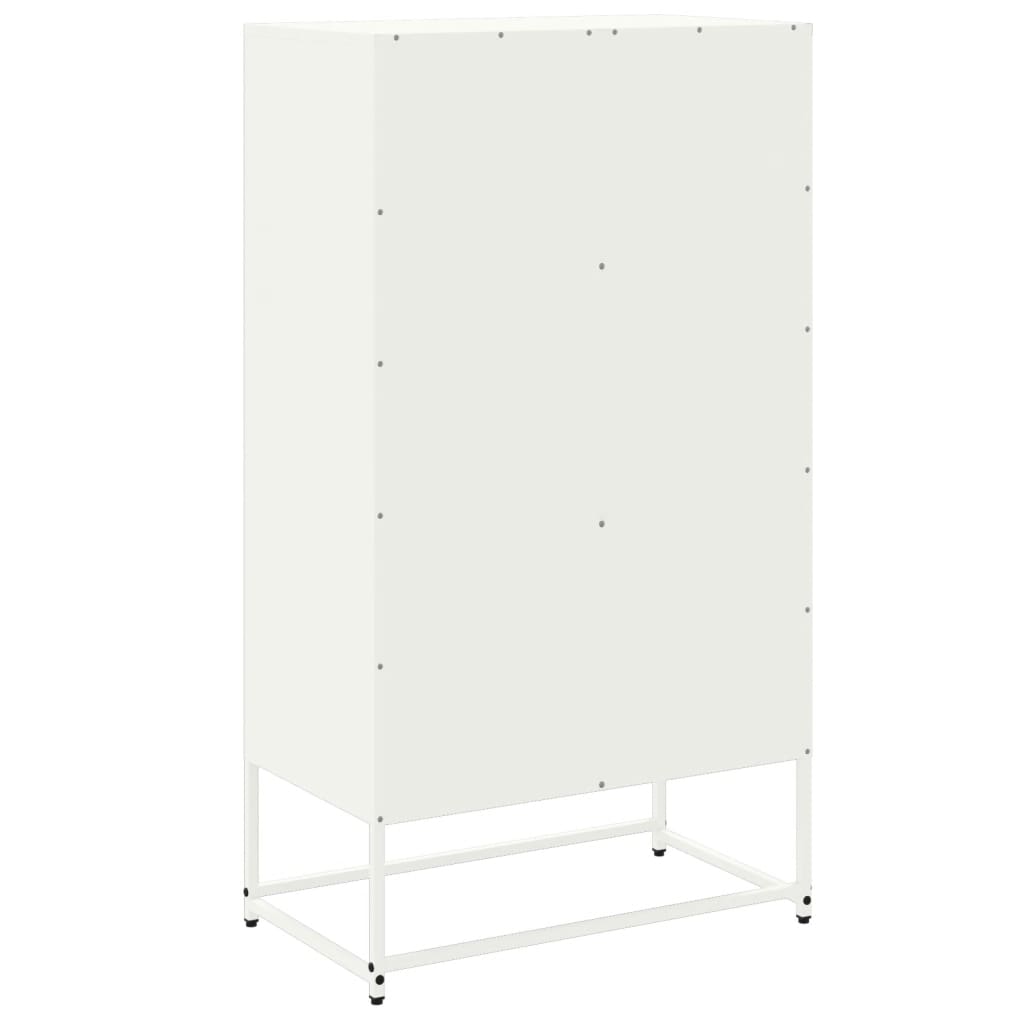 vidaXL Dressoir 68,5x38,5x123,5 cm staal zwart