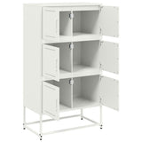 vidaXL Dressoir 68,5x38,5x123,5 cm staal zwart