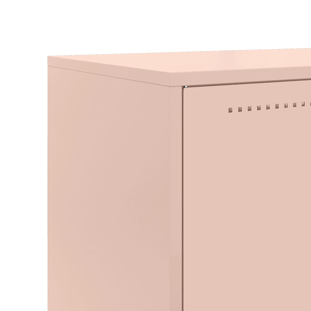 vidaXL Hoge kast 68,5x38,5x123,5 cm staal zwart