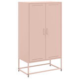 vidaXL Hoge kast 68,5x38,5x123,5 cm staal zwart