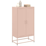 vidaXL Hoge kast 68,5x38,5x123,5 cm staal zwart