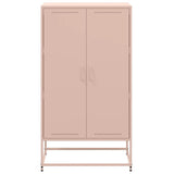 vidaXL Hoge kast 68,5x38,5x123,5 cm staal zwart