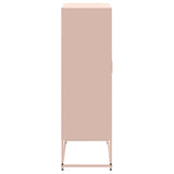 vidaXL Hoge kast 68,5x38,5x123,5 cm staal zwart