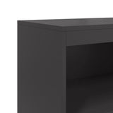 vidaXL Hoge kast 68,5x38,5x123,5 cm staal zwart