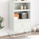 vidaXL Hoge kast 68,5x38,5x123,5 cm staal zwart