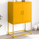 vidaXL Hoge kast 68,5x38,5x107 cm staal zwart
