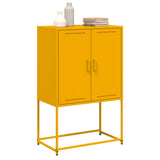 vidaXL Hoge kast 68,5x38,5x107 cm staal zwart