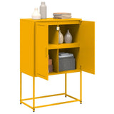 vidaXL Hoge kast 68,5x38,5x107 cm staal zwart